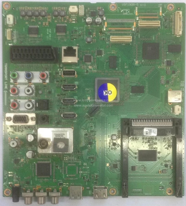 VSF190R-5 , V-0 , KYT2ZZ , ARÇELİK , LC370EUD-SE-F3 , 37-LEP-6B , 37LEP6B , Main Board , Ana Kart